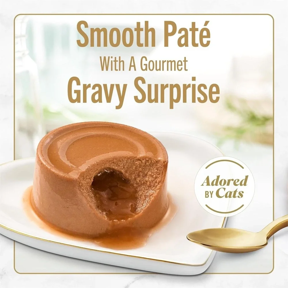 Fancy Feast Savory Centers Pâté — 3oz x12 Cans, Gravy Center, New
